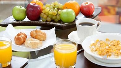 allowed and prohibited foods for gastritis